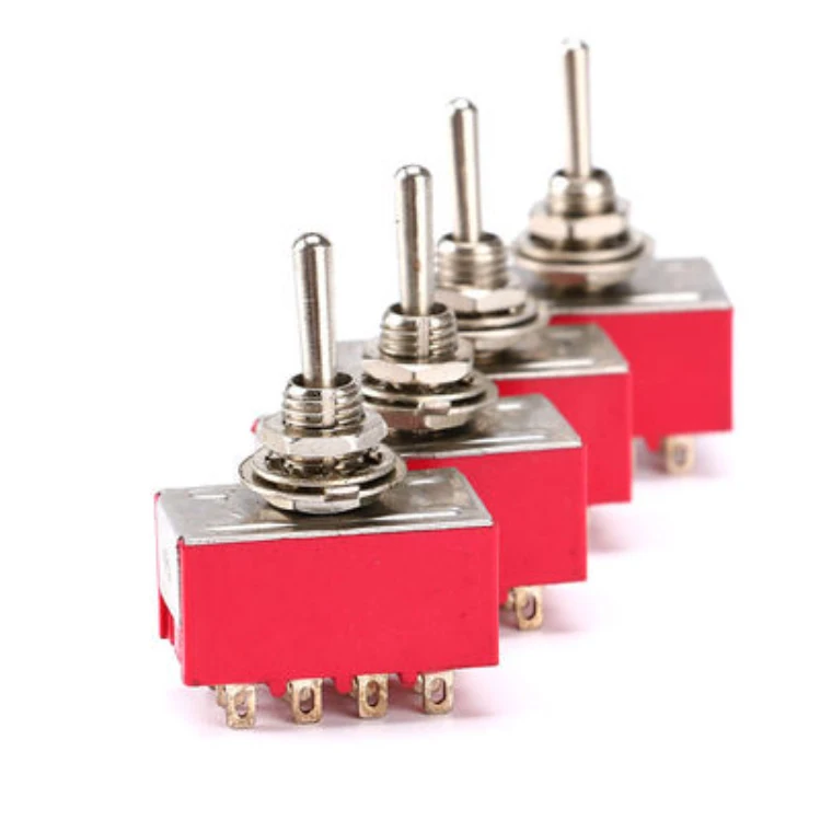 Metal Toggle Light Magnetic Button Switch Toggle Switch For Remote Control MTS-102-103-202-403-223 Toggle No/Self-Reset