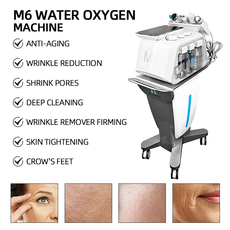 2023 Hot Sale Multifunction Hydro Care Beauty Facial Machines 6 in 1