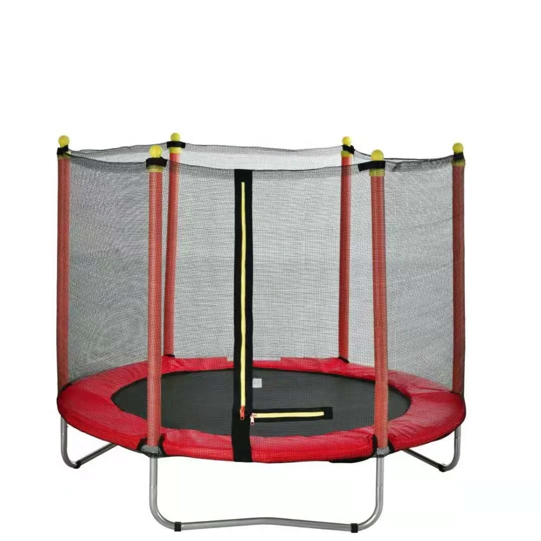 Manufacturer Child Jumping Bed For Kids With Enclosures Round 5ft Trampoline Outdoor With Safety Net