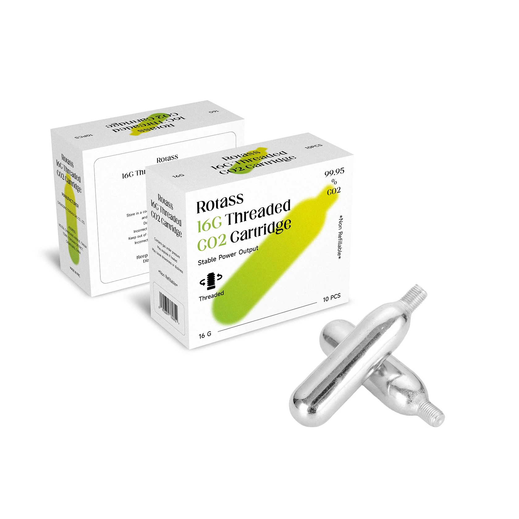 ROTASS 16 грамм резьбовой CO2 Картридж 16g резьбовой CO2 канистра для заправки
