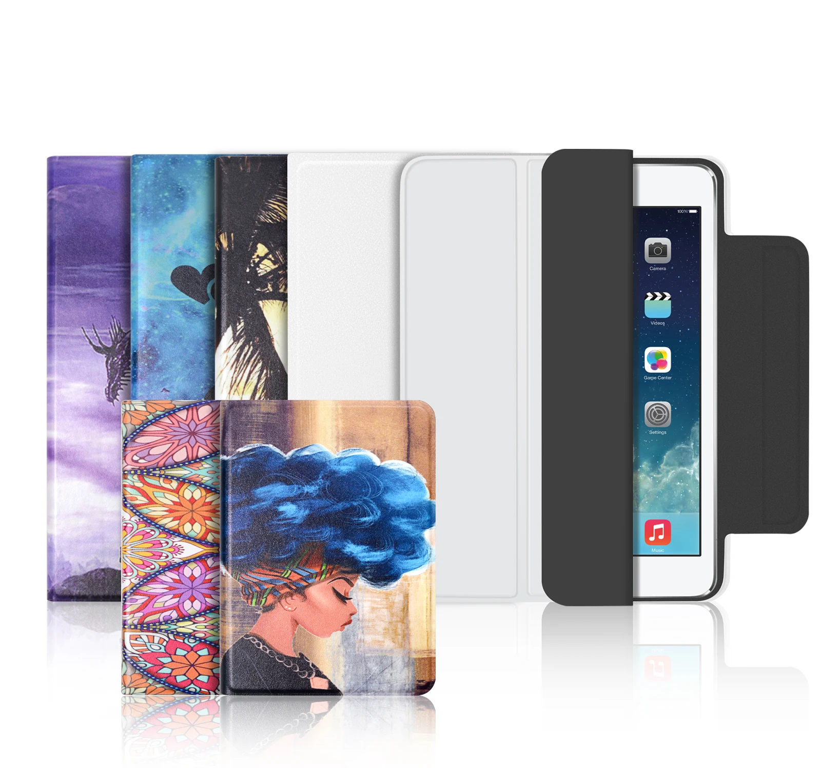 factory 1 piece Pu Customized Magnetic Leather case Folding Stand Protective For Pad 9.7 iPad Pro 10.2