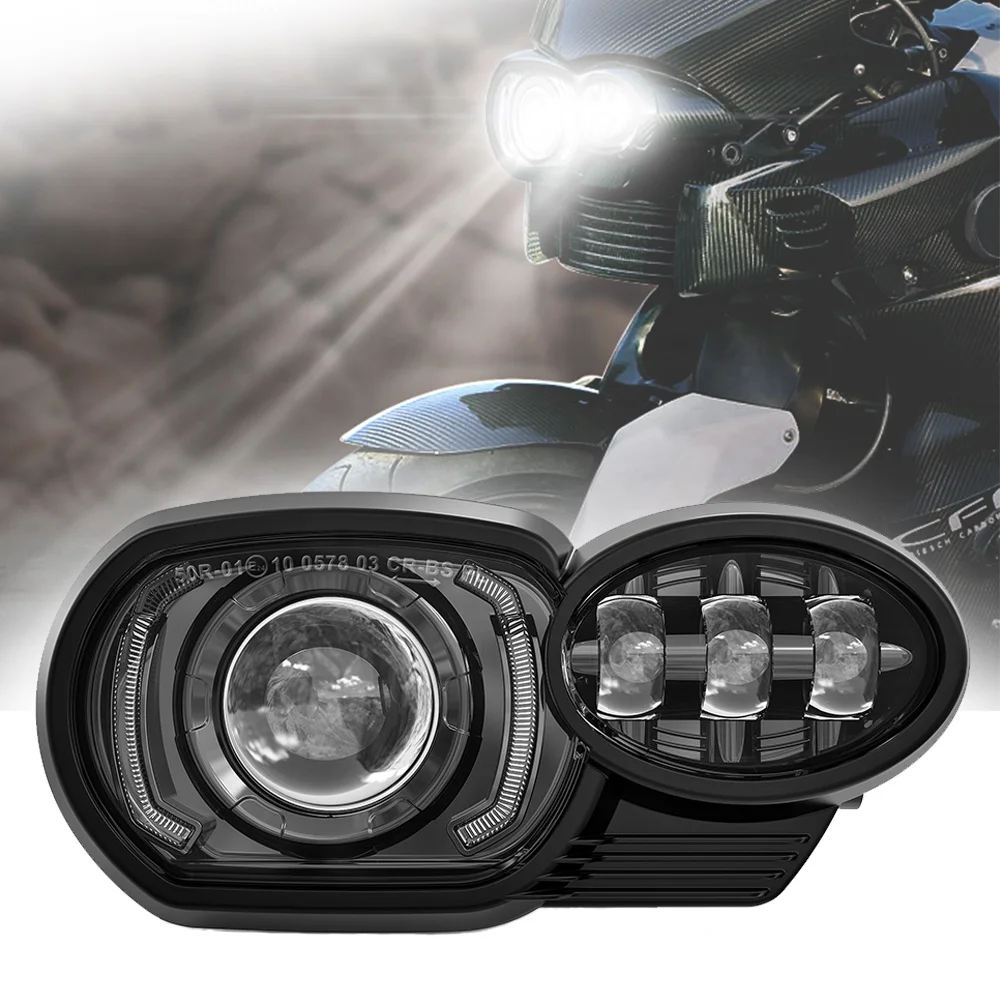 Светодиодная фара Emark с дневными ходовыми огнями для BMW 2005-2009 K1200R 2010-2013 K1300R