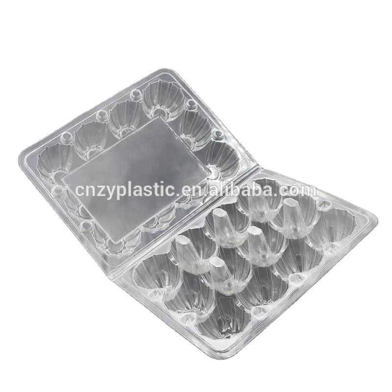 15 holes Clamshells Low Price wholesale Custom Clear Transparent Blister Plastic Egg Tray Packing tray for sale