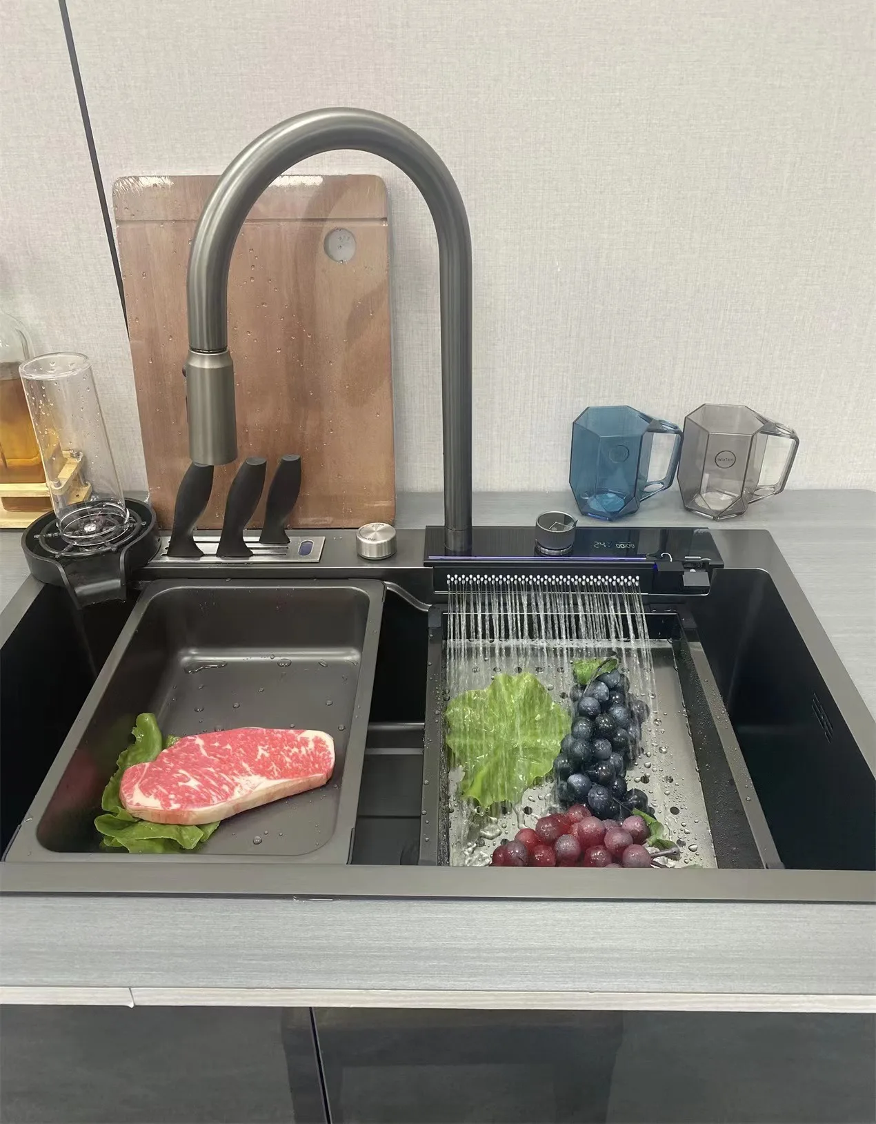 SAMTOU цифровая рабочая станция кухонная раковина водопад пианино цифровой дисплей boelon с цифровым дисплеем