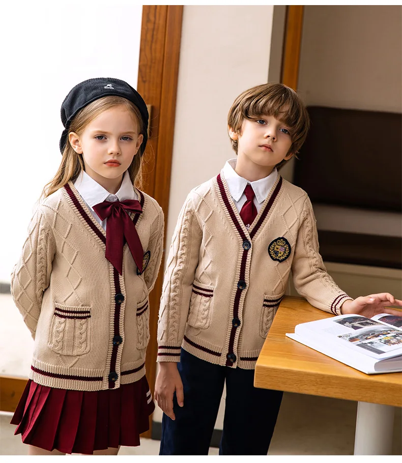 new winter wholesale kindergarten school shirts uniform white designs 3 pieces custom uniform school
