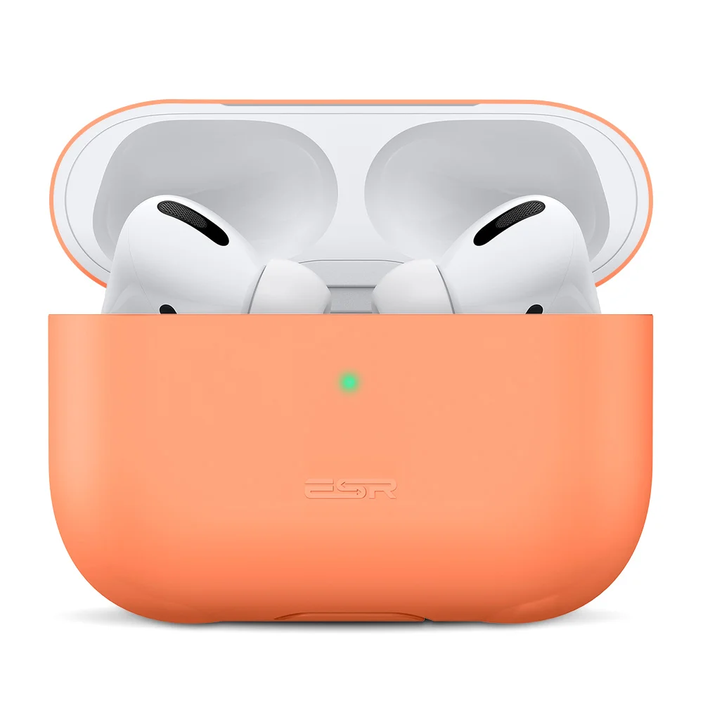 ESR Breeze Plus Serie Soft Slim Silicone Skin Shock-Resistant Protective Cover Black color for airpods pro