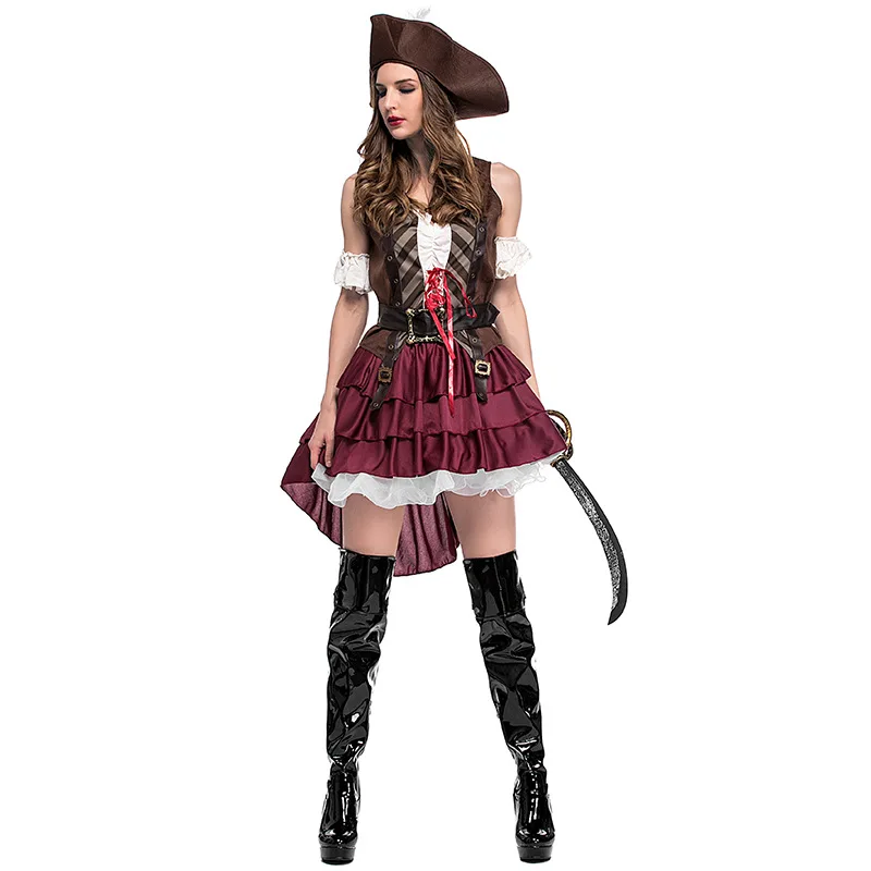 Halloween Costumes For Women Sexy Pirate Costume Woman Female Adult Pirate Of The Caribbean Pirates Caribbean Jack Sparrow Dress