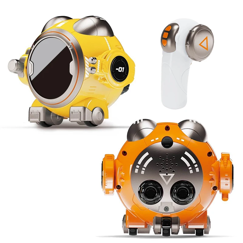 2024 RC Robot Toys Remote Control Toy with Led RC Robot with Auto-Demonstration Touch- Sensitive for Kids