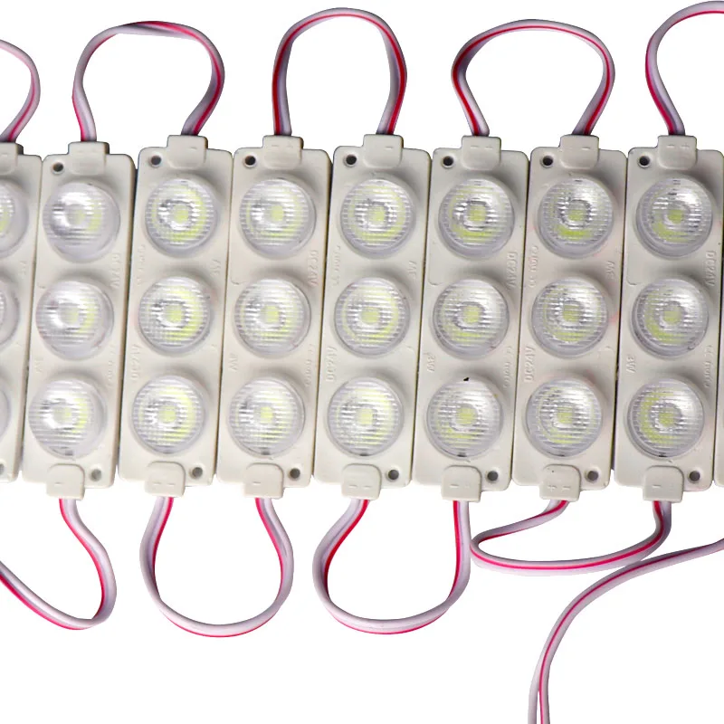 LED Module 7520 3030 chips 2W Cold white Warm White Blue Pink Waterproof Light Advertising lamp Injection plastic DC 12V 24V