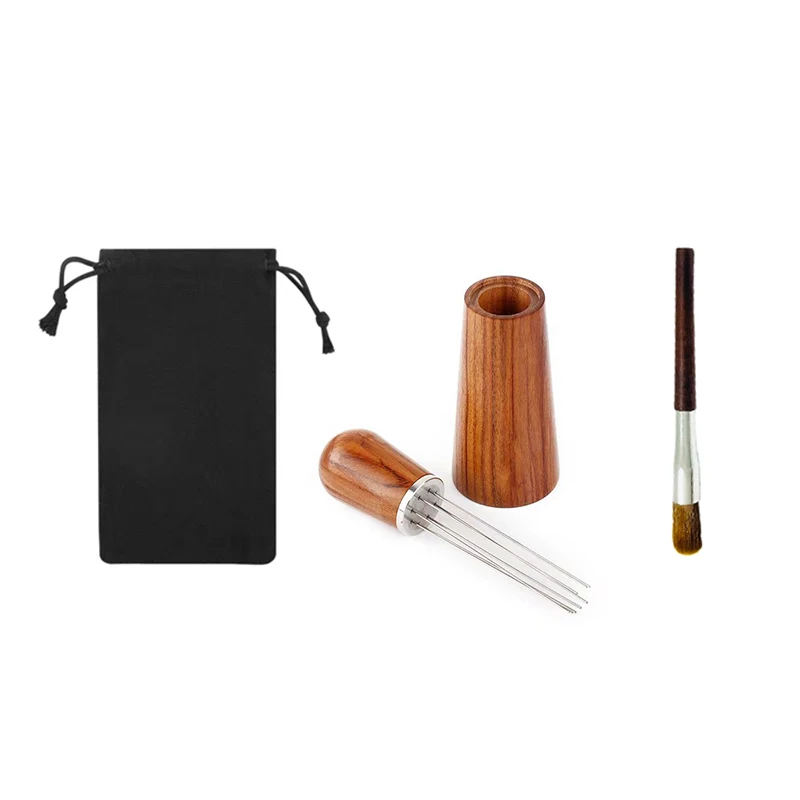 Hot sales WDT tool Coffee distributor needle with base stirring loose powder needle distributor