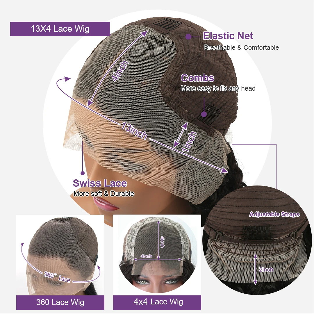 150 180 Density HD Full Lace Human Hair Wigs for Black Women Wholesale Brazilian Virgin Hair HD Lace Front Wig with Baby Hair