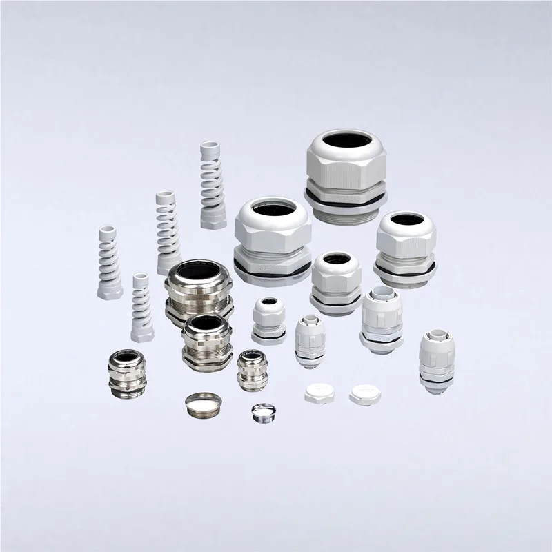 Nickel Brass Metal IP68 Waterproof Cable Glands Connector Wire Glands For 3-44mm Cable High Quality M PG Cable Glands