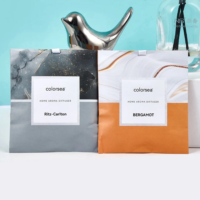 wholesale new 20g aroma Blue camellia vermiculite bathroom deodorization car air freshener clothes wardrobe scented sachet