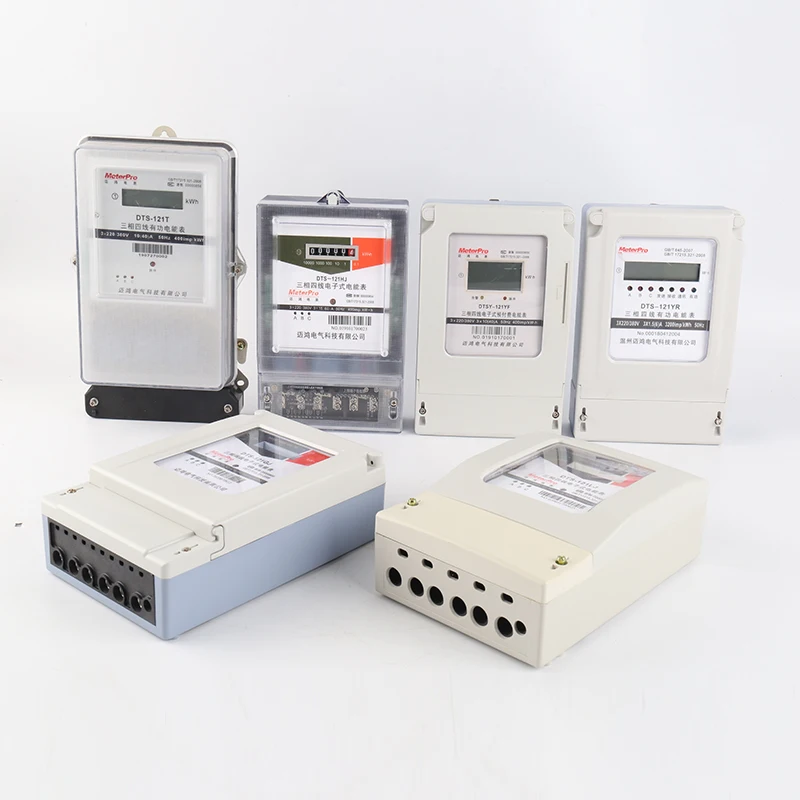 three 3phase analog KWH energy meter
