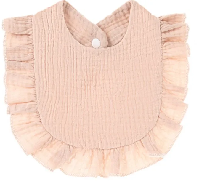 New Fashion High Quality Coloful Baby Bibs Cotton 25*25cm Button Custom Baby Bibs