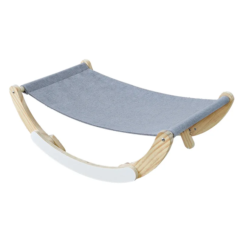 Wooden hammock shaker summer breathable cat cushion removable and washable pet rocking chair cat hammock