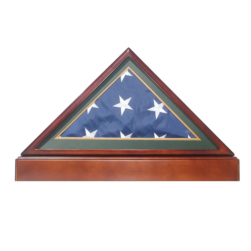 Custom Color Large Military Medal Shadow Box Frame American Memorial Burial Funeral Flag Display Case