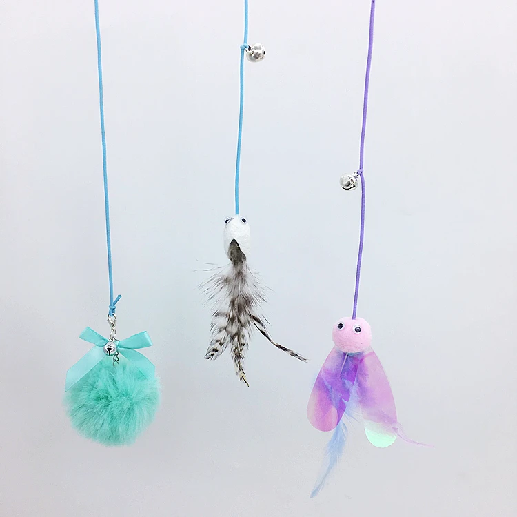 New Swing Hanging Door Cat Teaser Adjustable Relieve Boredom Elasticity Scratching and Biting Hanging Self Hi Cat Toys