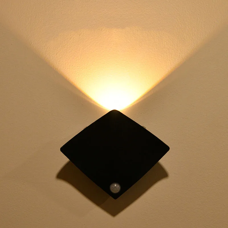 Manta Rays Human Body Induction Light Bedroom Staircase Living Room Wall Light Wardrobe Cabinet Rechargeable Battery Night Light