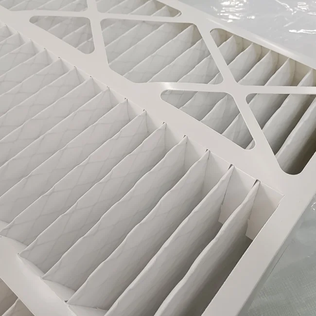 Custom high quality 20X20X1 Merv 8 Merv 11 Merv 13 Cardboard Frame Panel Pleated HVAC Ac Furnace Air Filter