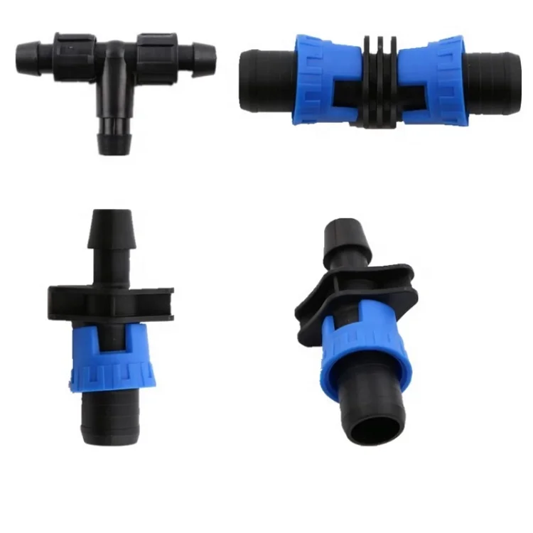 drip Irrigation System Drip Tape Fittings Lock quick Coupling connector