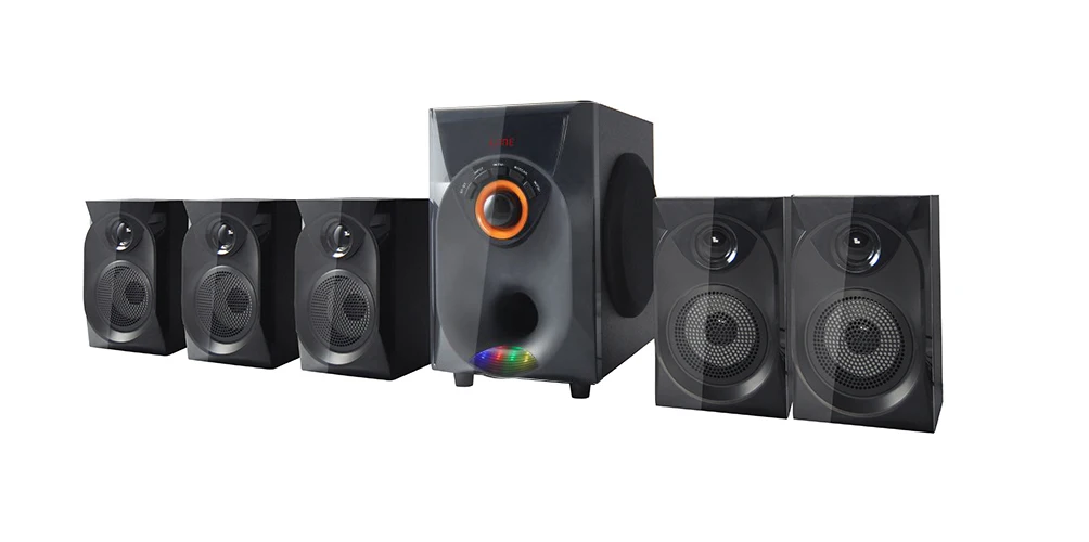  Акустическая система для домашнего кинотеатра Super bass с USB /FM/BT черного красного серебристого