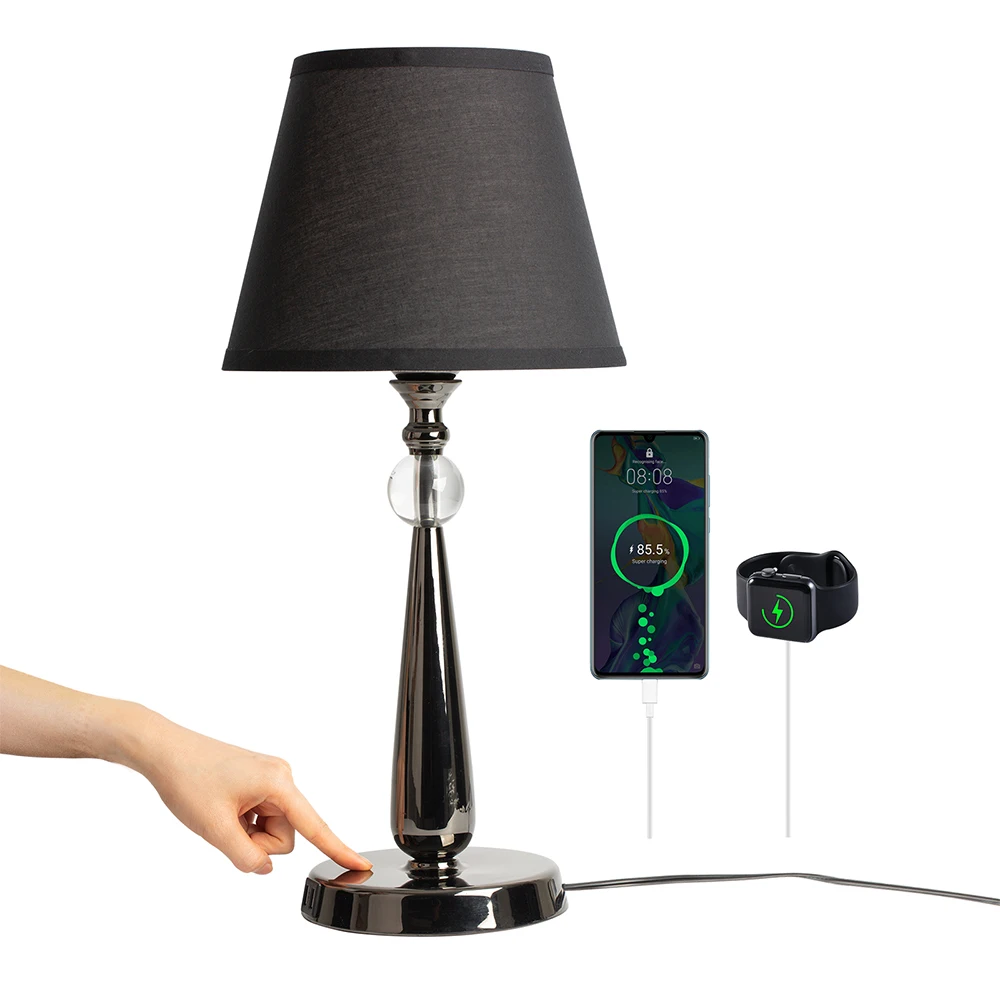 Aisilan nordic retro vintage home decorative gold glass  living room bedroom bed side crystal table lamp