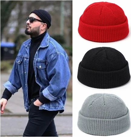 Custom jacquard Skull Fleece Ski Cap Embroidery Skully Wool Slouchy Warm Beanie Custom Winter Hat