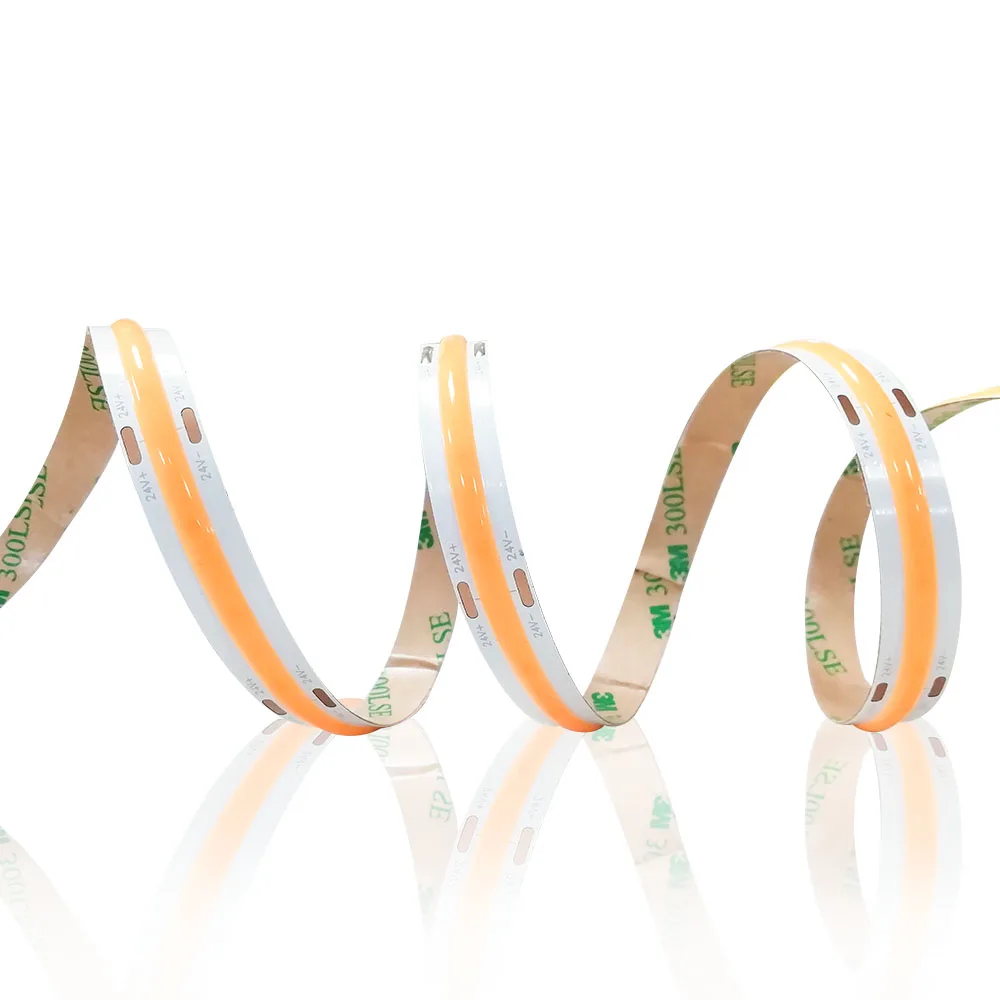 Flexible 384 Chips/m COB LED Strip Light 3000K 4000K 6500K 12V  LED Tape Light Strip  for decorating home smart lighting