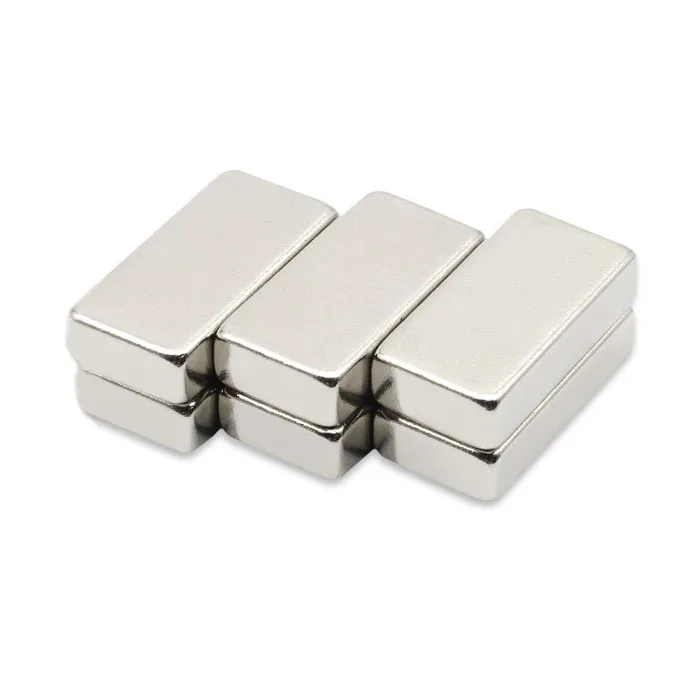 Customized Super Strong Sintered Neodymium Magnet N52 20x10x5mm Bar Magnet For Sales With Strong Magnetic Induction