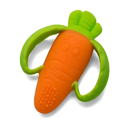 Carrot shape Toddler Teething Crochet Animal Baby Toy Shower Gift Set Wooden Rattle Teether Whale