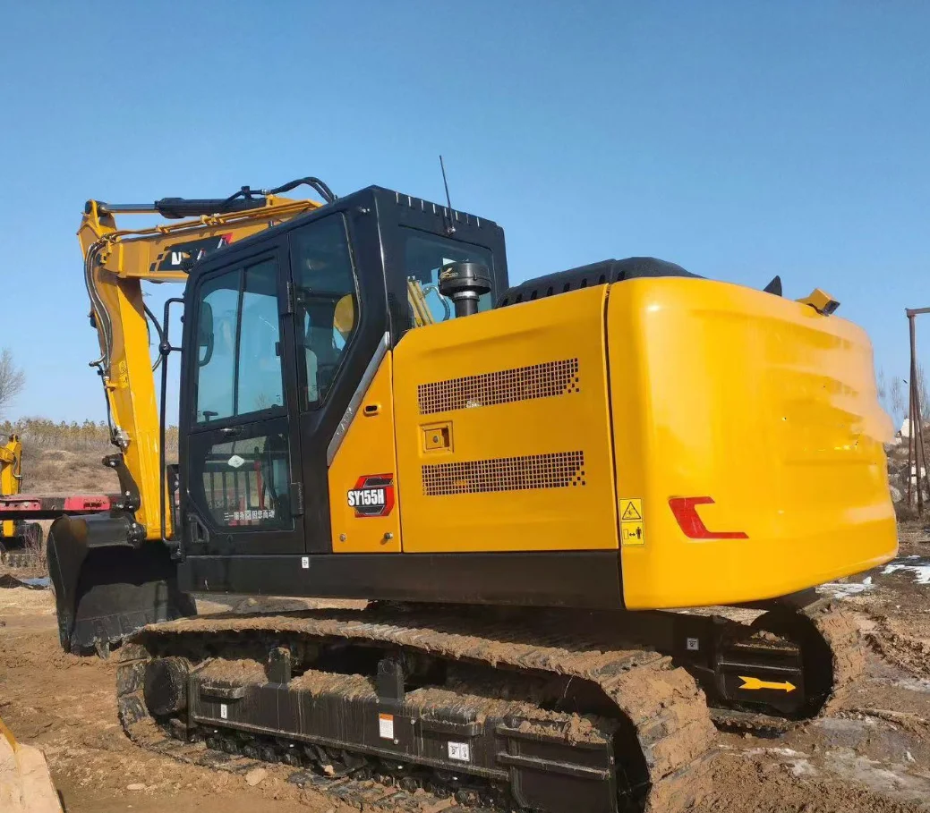 Лидер продаж китайский новый экскаватор SY155H 15 тонн сертифицированный гусеничный SY155 двигатель EPA isuzu