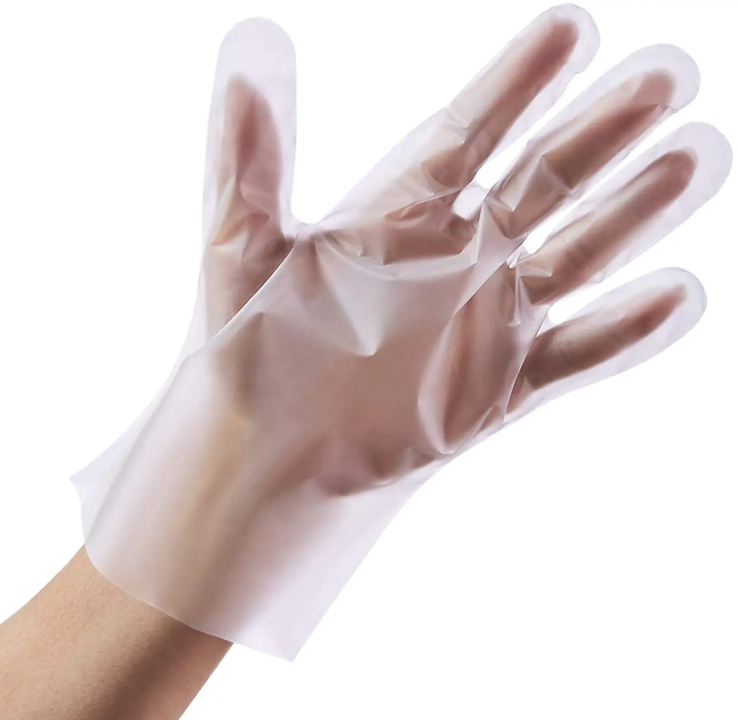 Kitchen restaurant food grade pe plastic disposable hand gloves 100pcs manufacture disposable gloves
