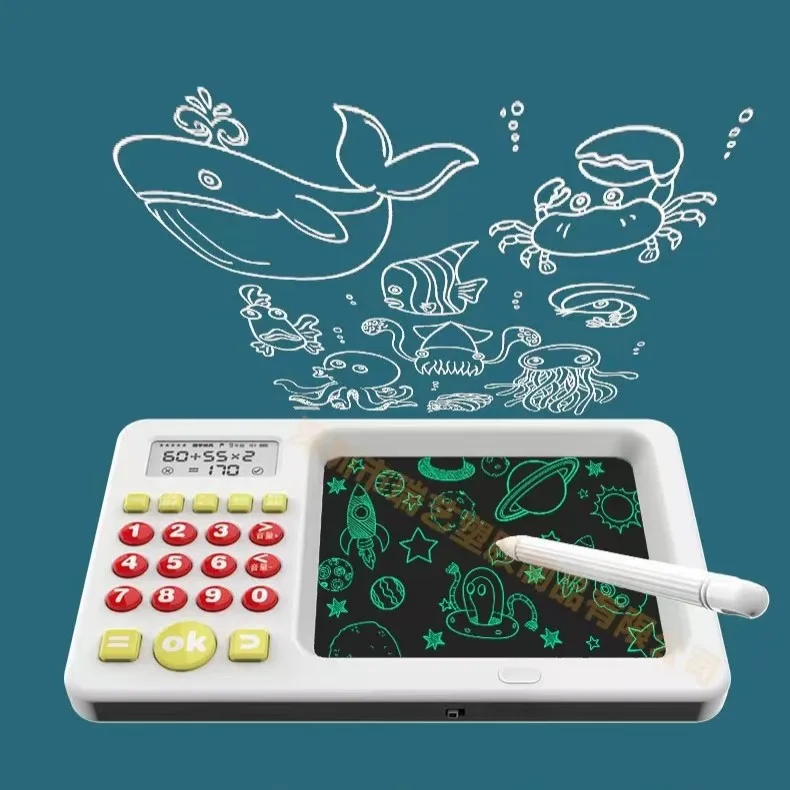 LCD Writing Board Early Learning Oral Calculation Math Machine with Voice Prompt Logical Thinking Coaching Training Machine