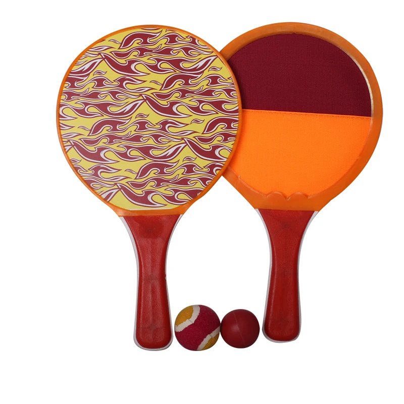 Cost effective Plastic rackets Catch Paddle 2 players Outside Game Toss Velcro-s Ball Perfect Beach Playground Sets