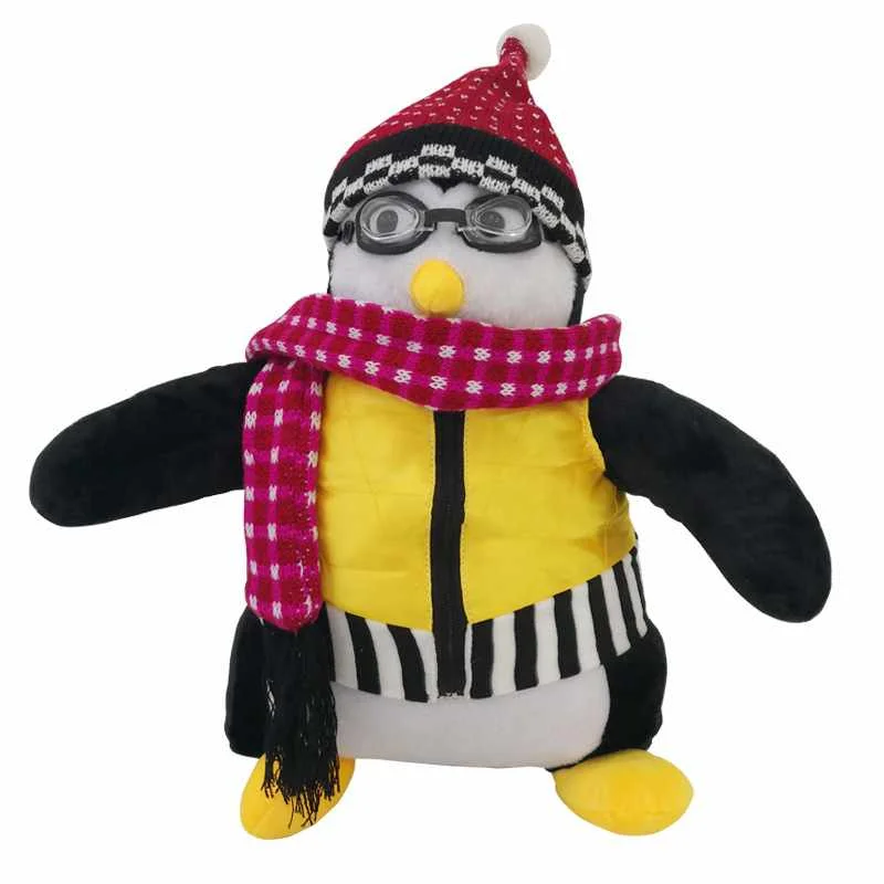 2021 New Around Friends Penguin Doll Hugsy Haji Penguin Cute Plush Toy Doll Birthday Christmas Present
