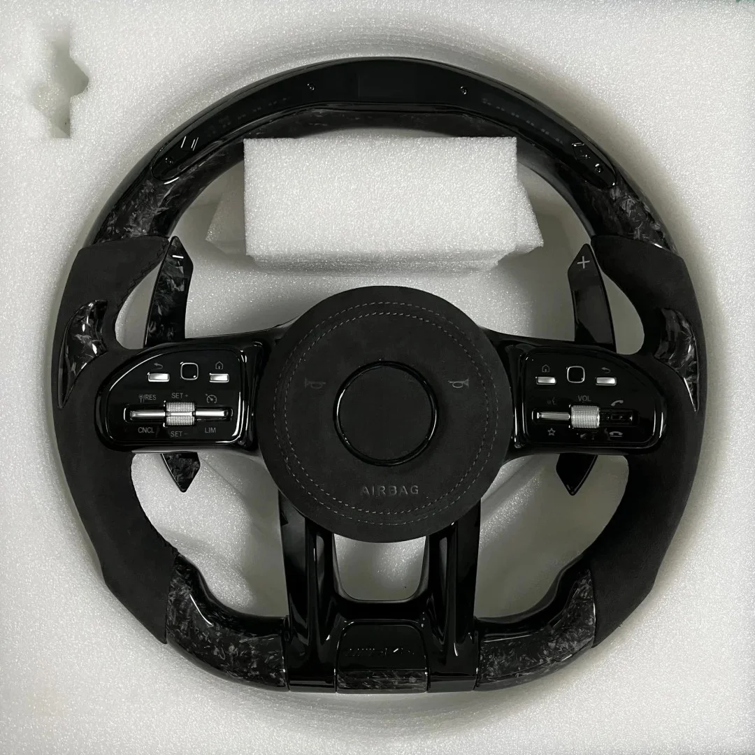 Car Steering Wheel For Mercedes Benz AM-G W447 SLK R171 G Class A220 W219 GLE W176 ML W202