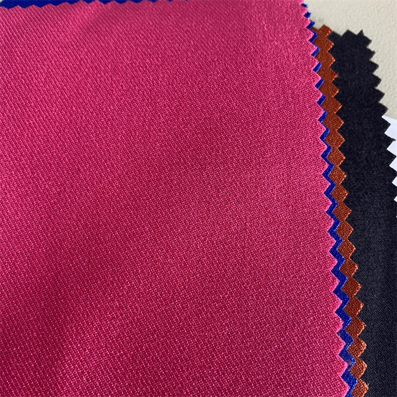 WHOLESALE SS23 TRENDS 100% RECYCLED POLYESTER TWILL IMITATED WOOLEN LIKE FABRIC FOR FORMAL SUITING FABRIC