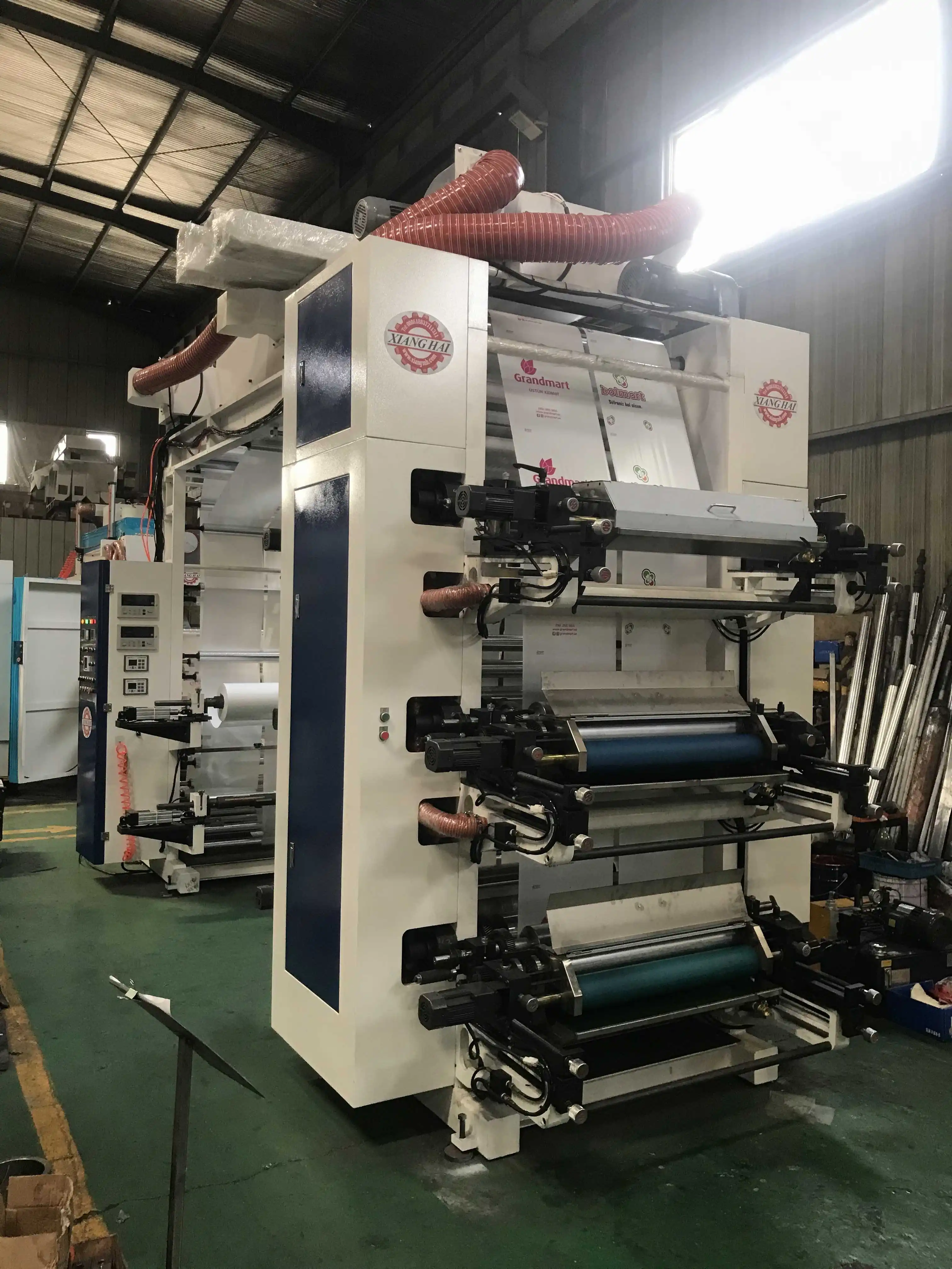 high speed PE film paper  nonwoven 6 color flexo printing machine