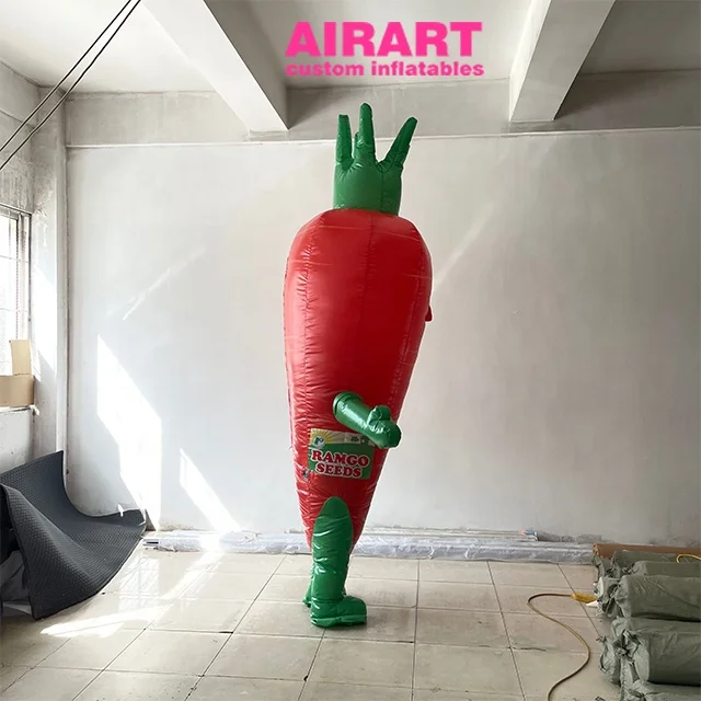 Cartoon Character Inflatable Carrot Costume For Parade Event