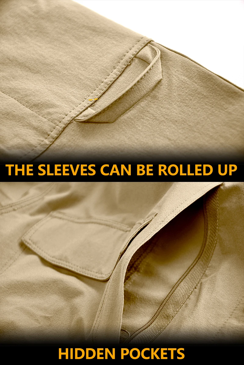 HAN WILD уличная быстросохнущая рубашка тактическая футболка с длинными рукавами Осенняя Легкая рубашка