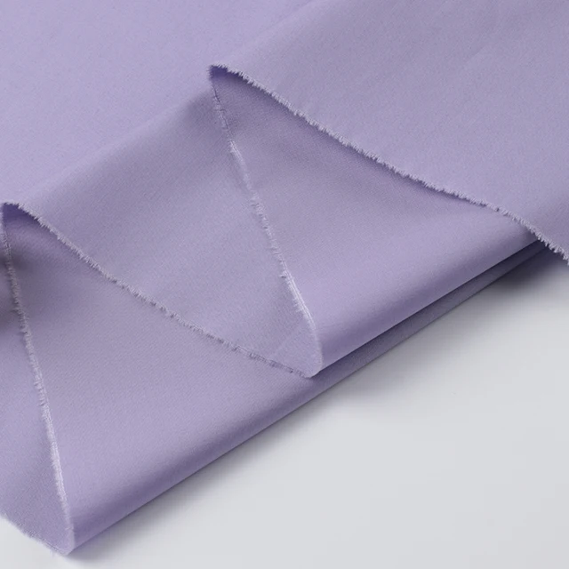 Wholesale 40*40 High Density 144*92 Plain Plain-Dyed Poplin Lyocell Cotton Fabric for Shirts and Dresses
