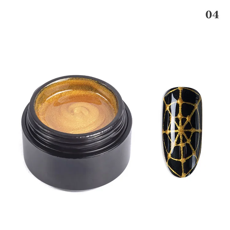 Hot selling 6 colors nail art paint DIY design wire liner drawing gel nail polish set kit colors uv gel gel nail polish
