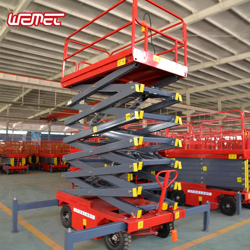  Mobile hydraulic electric scissor lifts platform for aerial