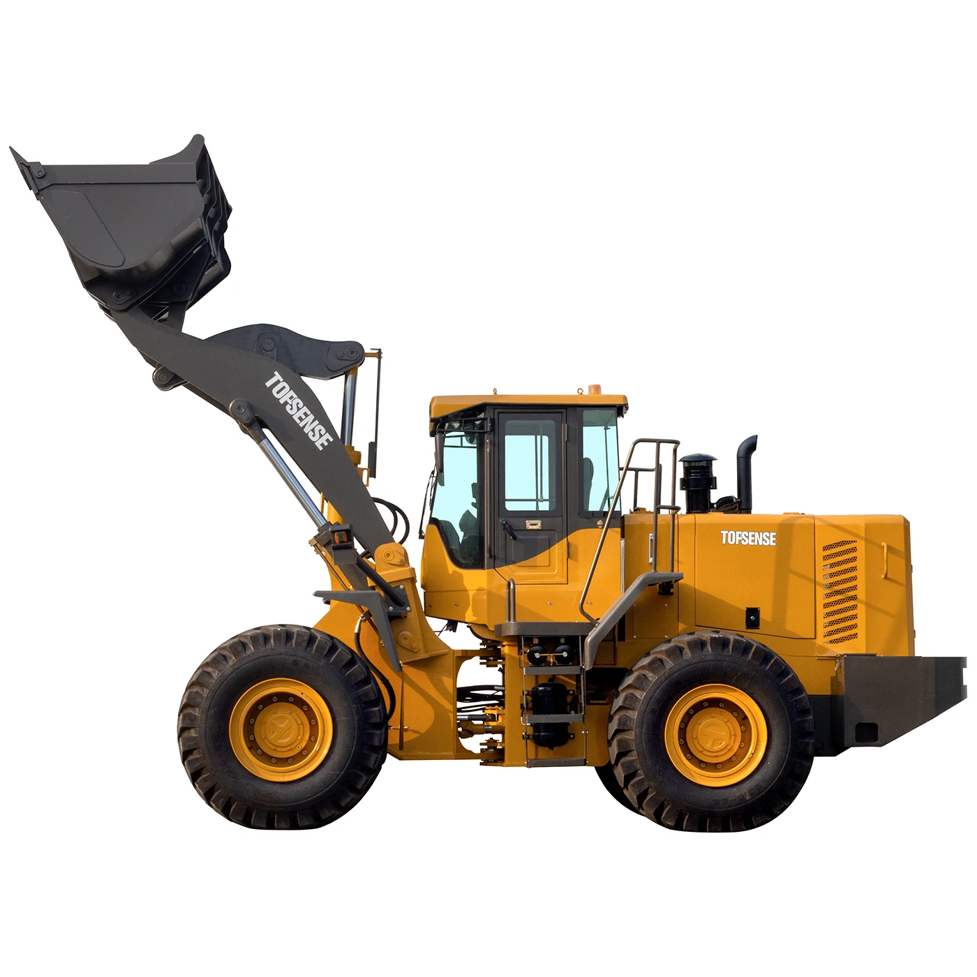Small Diesel Hydraulic 5 Ton Backhoe Four Wheel Drive Multi Functional Loader for Construction
