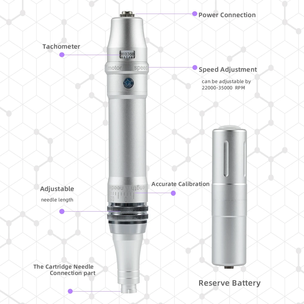 Electric portable pmu rechargeable tattoo machine