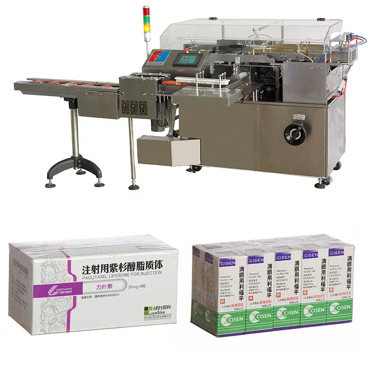 Perfume Playing Card Carton Box Plastic Cellophane Wrapping Overwrapping Machine