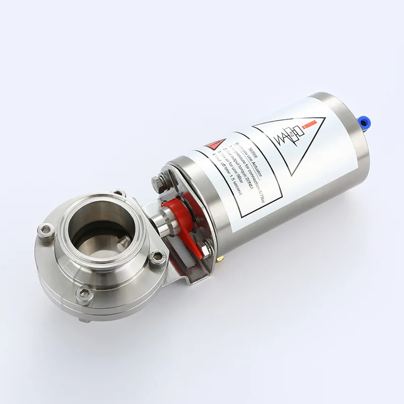 Stainless Steel Quick Release Pneumatic Vertical 1 inch 2 inch Butterfly Valve