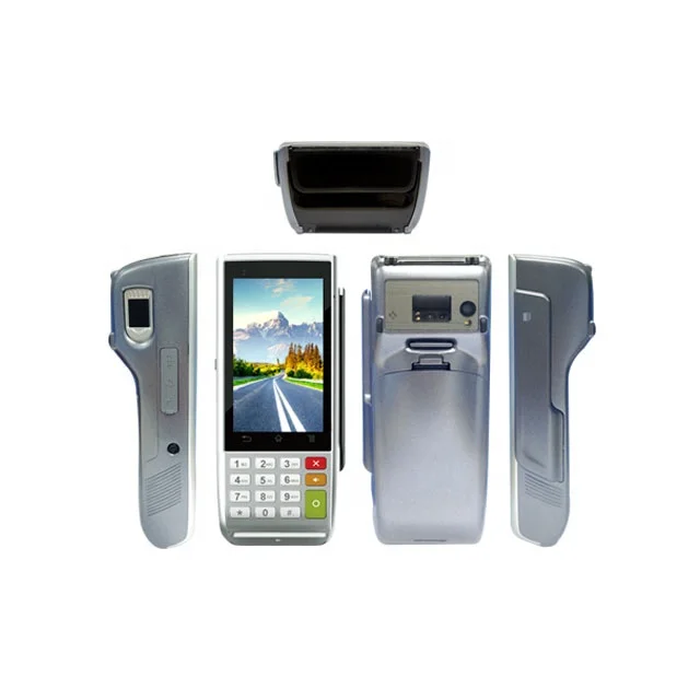 
Justtide pos system Android POS terminal with Receipt pos Printer Chip Card Reader and Barcode 