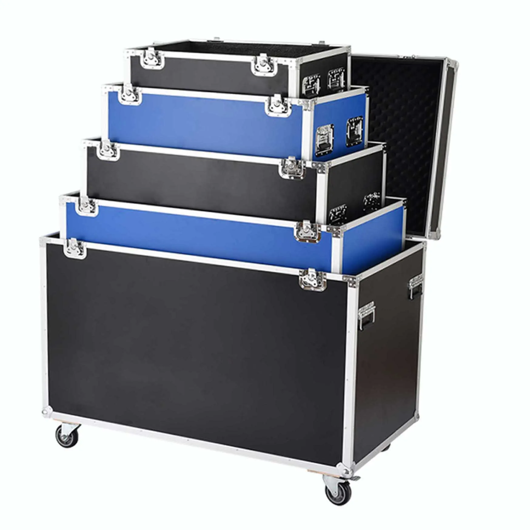 Custom 2U 4U 6U 8U 12U Power Amp Rack Mount Server Case Flight Studio DJ Aluminum Box